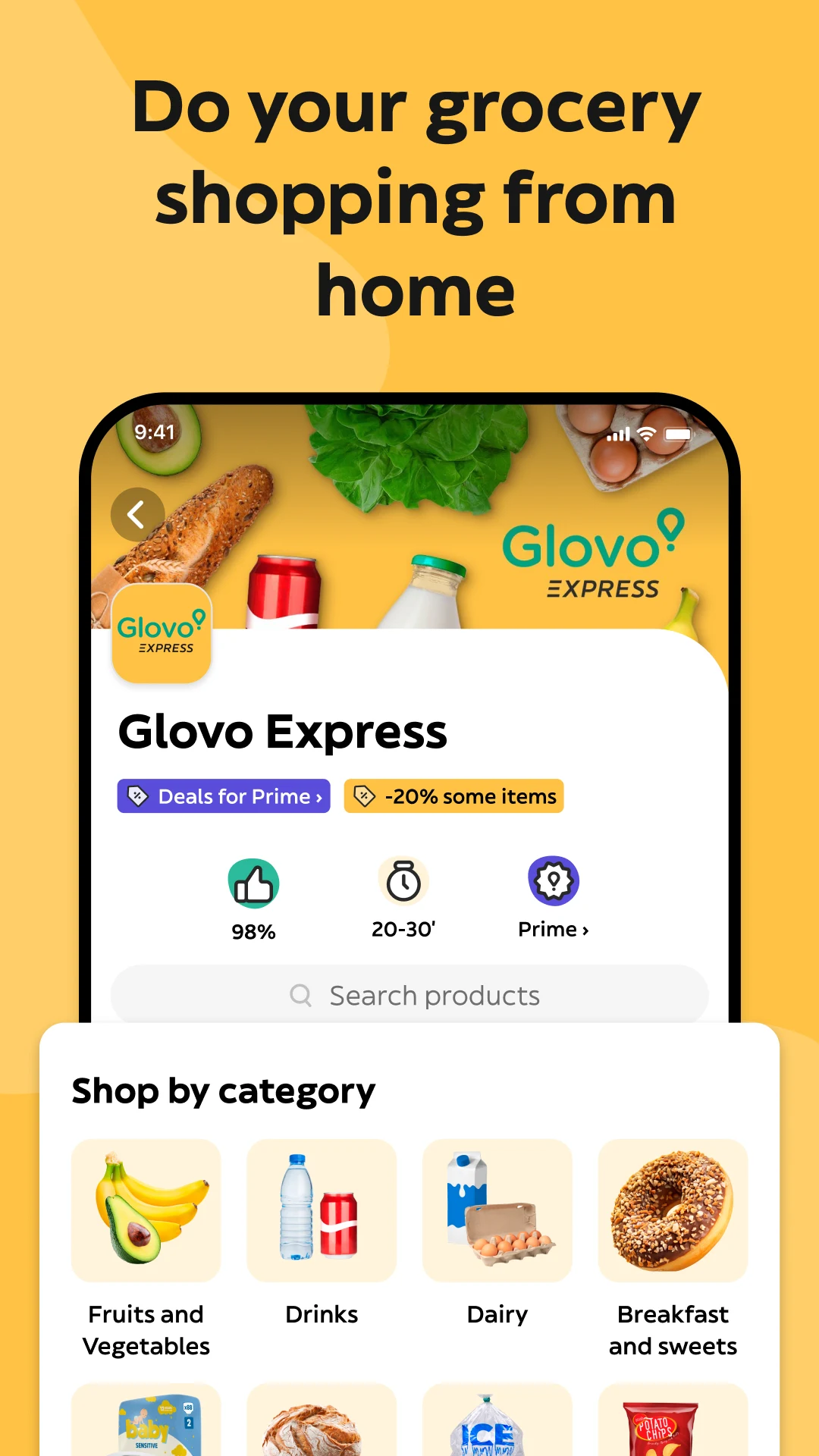Glovo: Food & Grocery Delivery screenshot